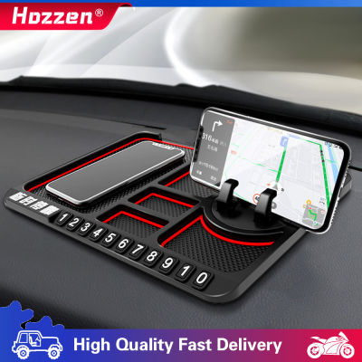 Hozzen รถ Dashboard Anti Slip Mat แผ่นกันลื่นสำหรับรถ Non-Slip Pad ที่วางโทรศัพท์ในรถยนต์จำนวนแผ่นภายในรถอุปกรณ์เสริม