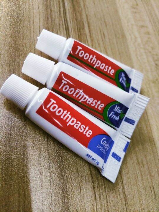 【SK】100pcs 3 grams RED Toothpaste Hotel Amenities Lazada PH