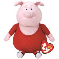 【ของเล่นตุ๊กตา】 Ty Beanie Gunter Red Clothes Big Pig Kawaii Cute Soft Plush Stuffed Collection Animal Doll Kids Toys Christmas Gift for Children ！