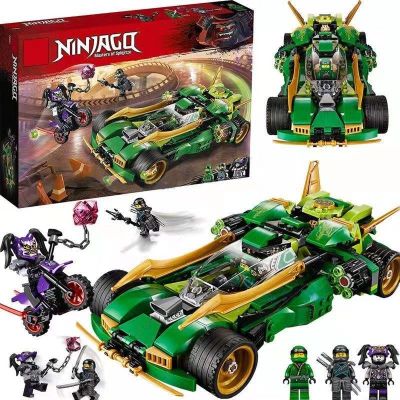 Chinese Building Blocks Phantom Ninja Lloyd Chariot Car Puzzle Assembled Childrens Boy Toy Gift 【AUG】