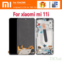 AMOLED 6.67 ของแท้สำหรับ Xiaomi Mi 11i หน้าจอดิจิตอลสัมผัสหน้าจอ LCD สำหรับอะไหล่ M2012K11G LCD Mi11i 11i Xiaomi