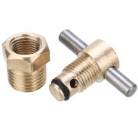 ▩☍► Durable 1/4 Inch NPT Brass Drain Valve Air Compressor Drain Valve For Air Compressor Tank Replacement Part