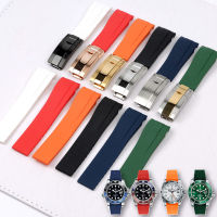 Watch Bracelet For Rolex DAYTONA SUBMARINER Yacht-Master SUP GMT Metal Fold Clasp Strap Men Rubber Silicone Watch Band Chain