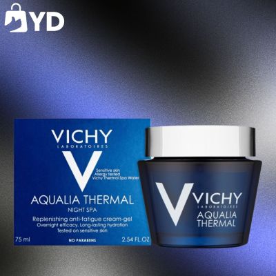 VICHY AQUALIA THERMAL NIGHT SPA ครีมบำรุงหน้าเพิ่มความชุ่มชื่น สบายดุจทำสปา 75มล.