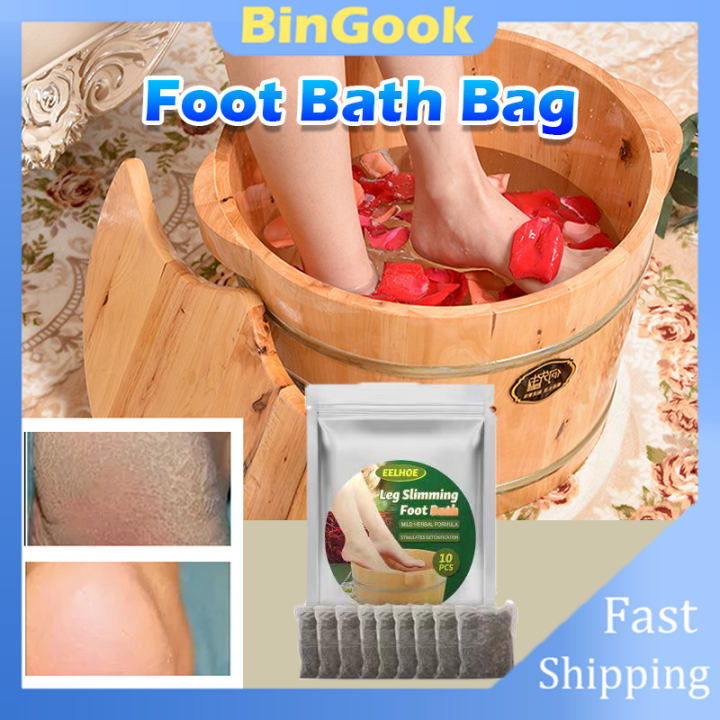 10Pcs/Pack Herbal Foot Bath Bag Ginger Foot Soak Herbal Leg Slimming