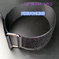 1PCS/LOT  YT1114  Hasp Hookloop Nylon Fastening Tape  Magic Tape Strap  Black Cable Tie   Wide 3.8 cm  Length 40 cm