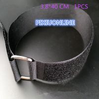 1PCS/LOT  YT1114  Hasp Hookloop Nylon Fastening Tape  Magic Tape Strap  Black Cable Tie   Wide 3.8 cm  Length 40 cm Cable Management