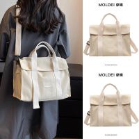 Summer summer large-capacity commuting high-level sense of beige Messenger bag female 2023 new fashion trend handbag 【QYUE】