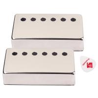 50mm Pole Spacing  16mm Height Humbucker Guitar Pickup Cover Nickel Plated for LP SG Eiphone Electric Guitar Parts Guitar Bass Accessories