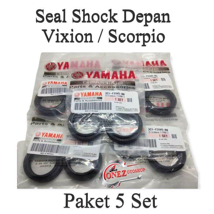 Paket 5 set Seal Shock Depan Yamaha Vixion Scorpio Lazada Indonesia