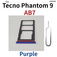 ถาดใส่ซิมการ์ดสำหรับ Tecno Phantom 9 Camon 19 Pro Spark Plus Itel It6350 AB7 Ci6 Ci8ใน2 K9 L9ตัวอ่านอะแดปเตอร์ช่องใส่ซิม