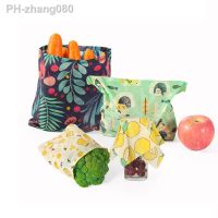 Reusable Beeswax Preservation Bag Organic Beeswax Cotton Food Fresh Bag BPA Plastic Free Kitchen Storage Wrap