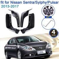 สำหรับ Nissan Sentra Sylphy Pulsar B17 2013 ~ 2017รถ Mudflap 4x Mudguards Fender อุปกรณ์จัดแต่งทรงผม Guard Flap Splash Protection