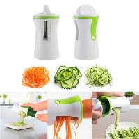 Portable Vegetable Spiralizer Slicer Handheld Spiralizer Peeler Stainless Steel Spiral Slicer Potatoes Zucchini Spaghetti Tools Graters  Peelers Slice