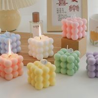 Cube Scented Candles Aromatherapy Candle Gift Home Decorative Candles Wedding Birthday Party Desktop Decor Photo Props Bougie