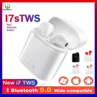 BassPal Ready Stock I7s TWS หูฟังบลูทูธ5.0หูฟังไร้สายสเตอริโอพร้อมกล่องชาร์จสำหรับ OPPO iPhone Huawei Xiaomi Samsung Android โทรศัพท์มือถือ