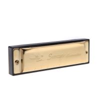 New of C 10 Holes 20 Diatonic Harmonica for Student Music Instrument with 17000631 harmonica golden