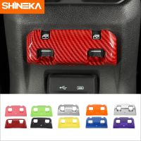 SHINEKA ABS Car Rear Seat Armrest Window Switch Button Decoration Cover For Jeep Gladiator JT For Jeep Wrangler JL 2018-