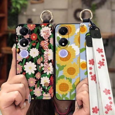armor case Original Phone Case For Honor Play40 5G Wristband Soft Case Back Cover Soft Anti-knock Anti-dust sunflower