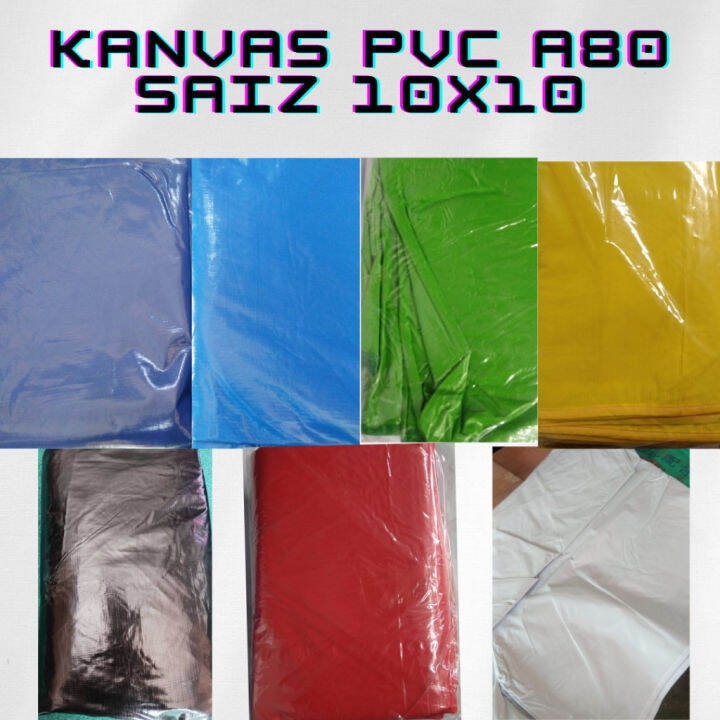 KAIN KHEMAH NIAGA PVC A80 SAIZ 10ft X 10ft (3M X 3M) DAN 10ft X 15ft ...