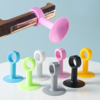 10pc Silicone Door Stopper Without Holes  Toilet Door Handle To Prevent Collision After Touching The Toilet Door Decorative Door Stops