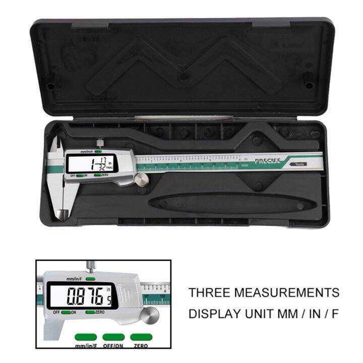 LCD Display mm/inch Digital Vernier Caliper Gauge Micrometer Measuring ...