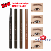 ร่นใหม่ #2 (ขายส่ง 138.-) Etude Drawing Eyes Hard Brow Auto #2 Grey Brown อีทูดี้ ดินสอเขียนคิ้วหัวปาดรุ่นใหม่ หน้าตัด 6 เหลี่ยม พร้อมที่เหลาให้คมในตัว ให้การเขียนคิ้วเป็นเส้นง่าย เป๊ะทุกองศา พร้อมแปรงปัดคิ้วในตัว