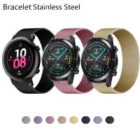 rfgykdtg 22MM Magnetic Loop Straps For Huawei Watch GT/GT2 46MM Honor Magic Smart Band Bracelets Stainless Strap For TicWatch Pro 2020