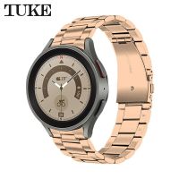 TUKE สายสแตนเลสสำหรับ Samsung Galaxy Watch4คลาสสิกเปลี่ยนโลหะสายนาฬิกาข้อมือสำหรับนาฬิกา4อุปกรณ์เสริม