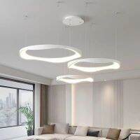 Living room pendant lamp 2023 new modern simple atmosphere main lamp creative circular Nordic led headlight hall lamp