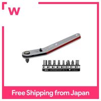 ANEX Bent-Up Head Type Offset Ratchet ไขควงชุดดอกไขควง9, No.429