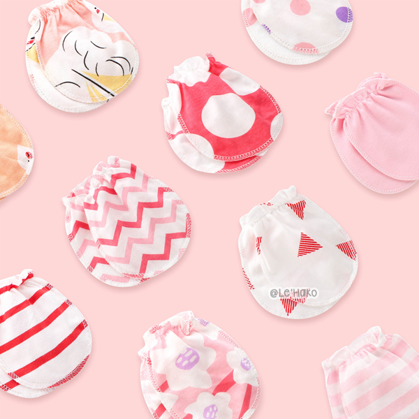 🇸🇬 Fast Shipping ★ 3pairs Baby Mittens 36 Months Cotton Hand Gloves Infant Toddler No Scratch