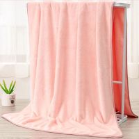 ☁ 1 Piece Childrens Bath Towel Modern Simplicity Water Absorbing Adults Bath Towel Super Soft Coral Velvet Newborn Bath Towel