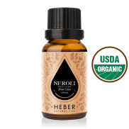 Heber Natural Life Neroli Essential Oil Organic USDA 100% Pure Natural