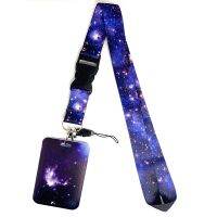 Beautiful Starry Sky Mobile Phone Straps Lanyard For Keys Neckband ID Badge Holder DIY Hang Rope Jewelry Gifts Accessories Phone Charms