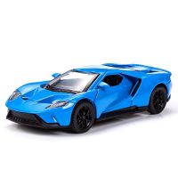 1:36 for Ford GT Sports Race Coupe Vehicles Metal Diecast Pull Back Miniature Welly Scale Cars Auto Models Kids Toys