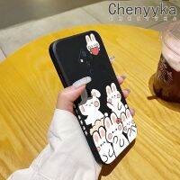 Chenyyka เคสสำหรับ Vivo S5 S6รูปกระต่ายน่ารักบางสวยงามดีไซน์ใหม่เคสโทรศัพท์ขอบสี่เหลี่ยมเคสป้องกัน Softcase ปลอกซิลิโคน