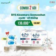 Combo 2 gói băng vệ sinh Kleannara Soonsoohan Hàn Quốc ban ngày size S