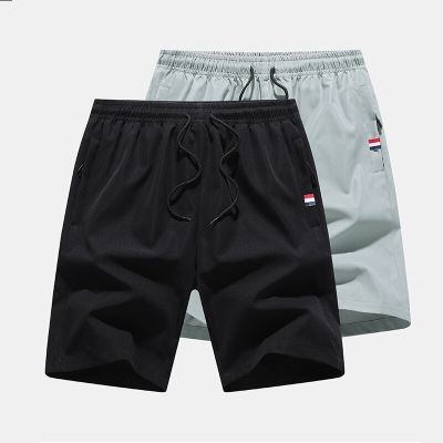 HOT11★กางเกงขาสั้นผู้ชายร้อน2023ฤดูร้อนสบายๆฝ้ายแฟชั่นสไตล์ Boardshort Bermuda ชาย Drawstring Elastic เอวกางเกงชายหาดกางเกงขาสั้น