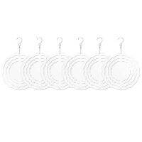 6 Pack 3 Inch Blanks 3D Wind Spinners Hanging Wind Spinners for Indoor Outdoor Garden Decoration