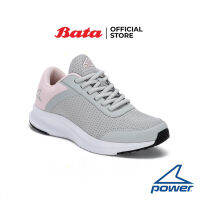 Bata บาจา Power รองเท้าวิ่ง รองเท้าผ้าใบสำหรับวิ่ง แบบผูกเชือก รองเท้ากีฬา ไม่ลื่นไม่สะดุด  สำหรับผู้หญิง รุ่น Harrow Plus 22 CLR สีเทา รหัส 5181539