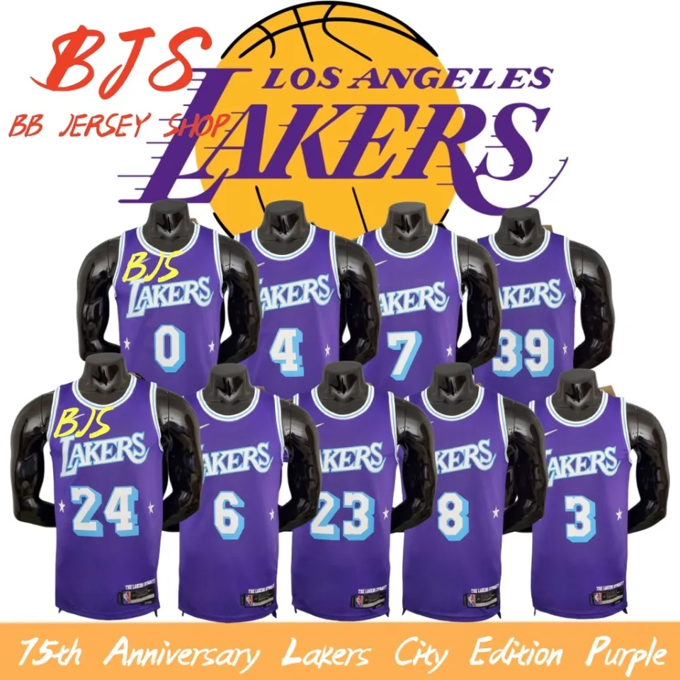 75th Anniversary James #6 Los Angeles Lakers Jordan Purple NBA Jersey -  Kitsociety