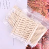 【YF】 300pcs Disposable Ultra-small Cotton Swab Lint Free Micro Brushes Wood Buds Swabs Eyelash Extension Glue Removing Tools