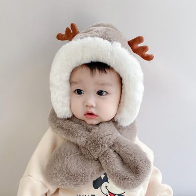 [Cos imitation] ฤดูหนาวผ้าห่มผ้าพันคอสำหรับเด็กทารกที่อบอุ่นน่ารักรูดอล์ฟคอสเพลย์กวางเรนเดียปุยของขวัญคริสต์มาส Kawaii หมวกของขวัญวันหยุด2022