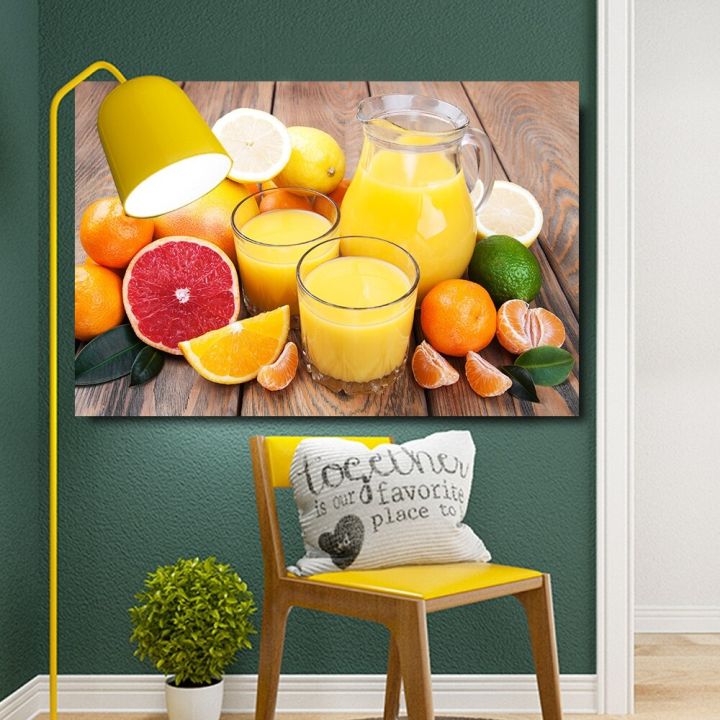 modern-home-wall-art-pictures-orange-and-fruit-juice-โปสเตอร์ขนาดใหญ่สำหรับตกแต่งห้องครัว-ภาพวาดผ้าใบ-hd-unframed