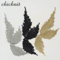 CHICKNIT 3 gold silver black Guipure lace Embroidery Leaf applique accessories DIY lace collar lace fabric patch JA20 Fabric  Material