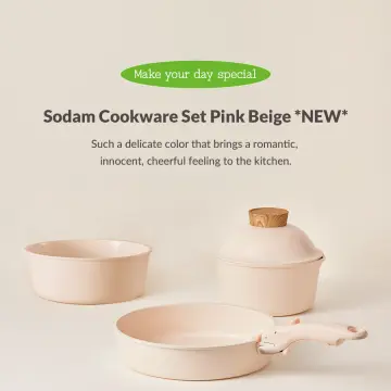 Don't miss out on this cute pink 3-piece cookware set with removable h –  Modori Singapore