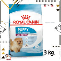 ?Lotใหม่ พร้อมส่งฟรี? Royal Canin Mini Indoor Puppy รอยัลคานิน สุนัขโต พันธุ์เล็ก เลี้ยงในบ้าน อายุ 2 - 10 เดือน ขนาด 3 kg.  ✨