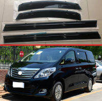 4ชิ้นสำหรับ Toyota Alphard Vellfire 2011 2012 2013พลาสติกที่บังแดดภายนอกช่องหน้าต่างอาทิตย์ฝนยามเบี่ยง