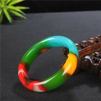 ☃♈ Color Jade Bangle Bracelet Genuine Natural Charm Jewellery Fashion Accessories Hand-Carved Amulet Gifts for Women Her Men